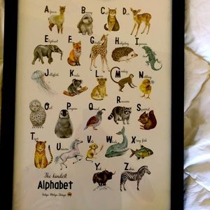 Baby Nursery Alphabet Poster